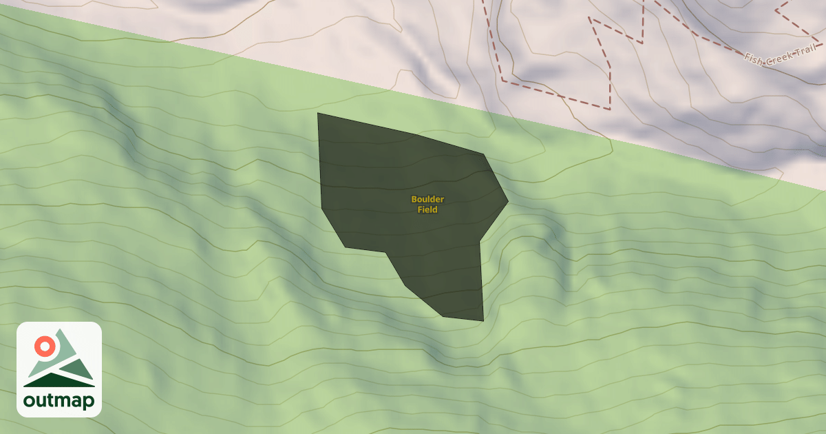 Map of Boulder Field