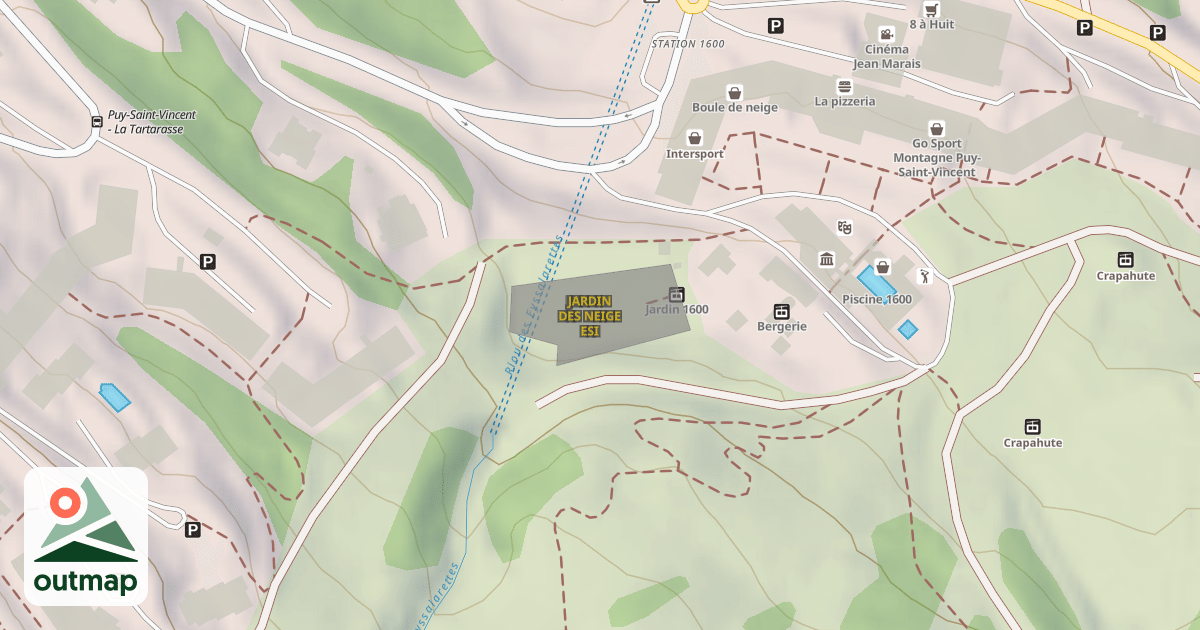 Map of JARDIN DES NEIGE ESI