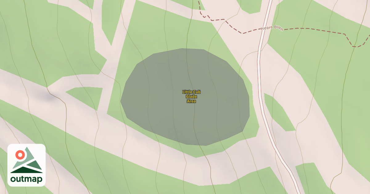 Map of Little Cub Glade Area