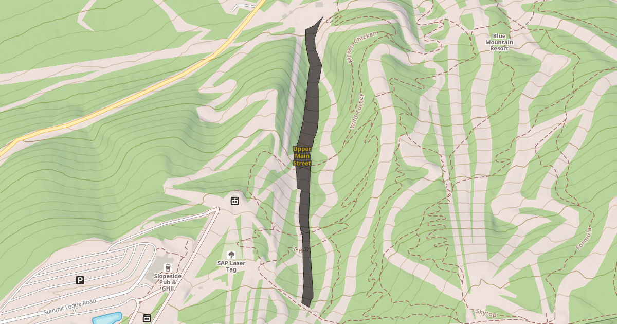 Map preview of Upper Main Street