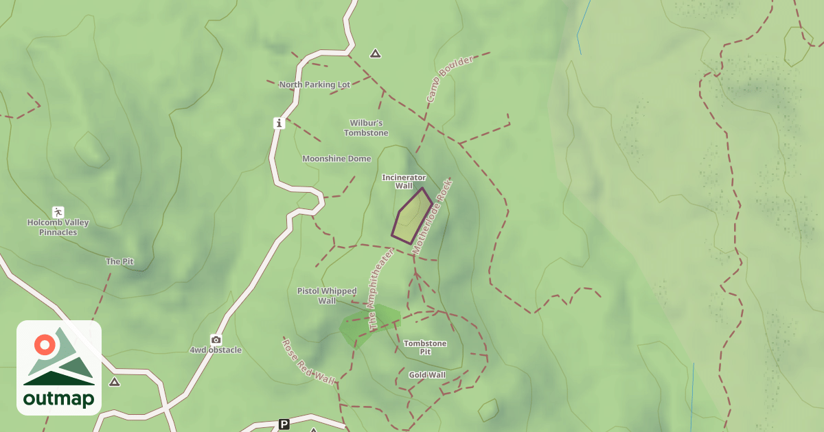Map of Motherlode Rock West