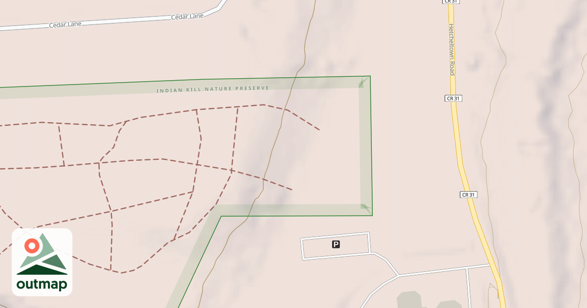 Map of Glendale Sledding Hill