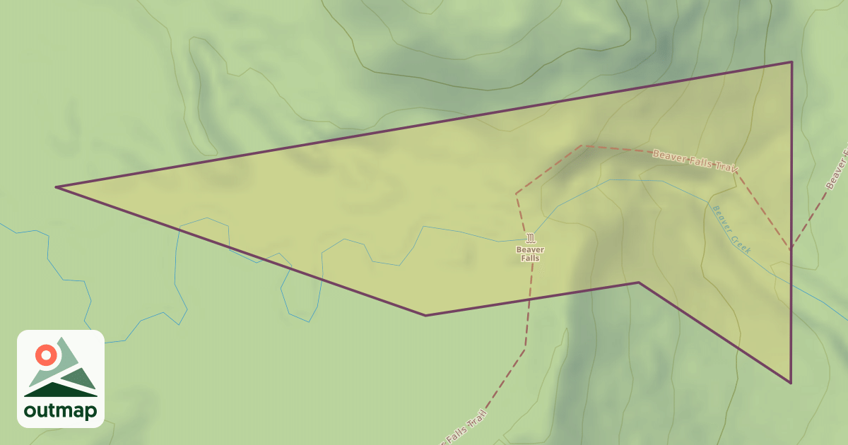 Map of Beaver Falls Bouldering