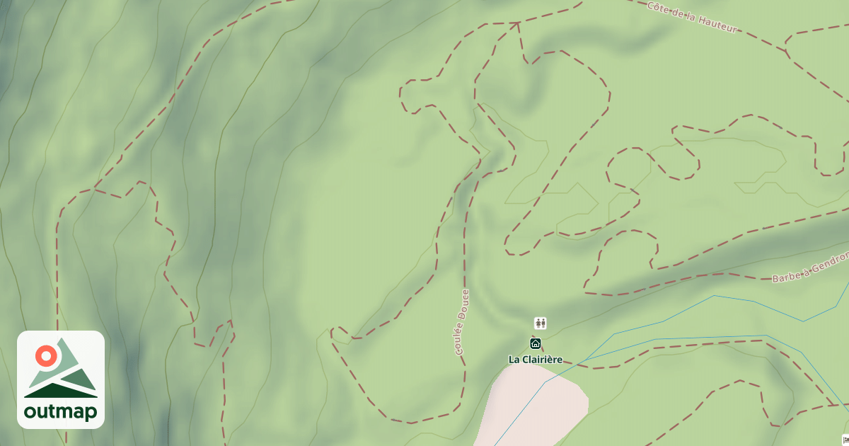 Map of Coulée Douce