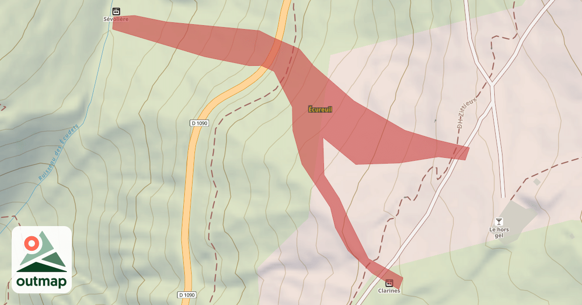 Map of Écureuil