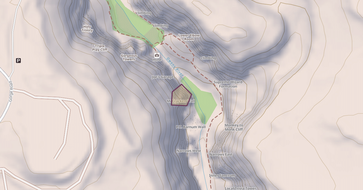 Map preview of McCracken Wall