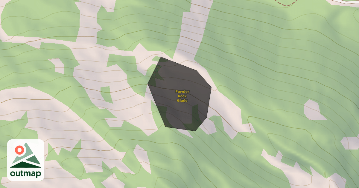 Map of Powder Rock Glade