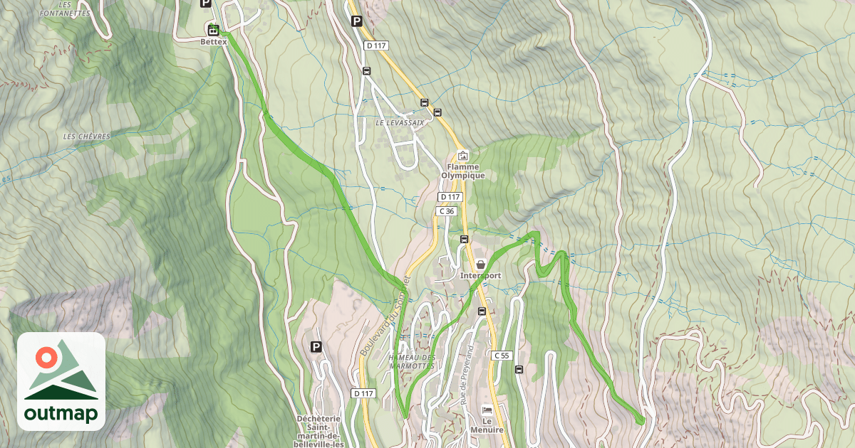 Map of Bettex