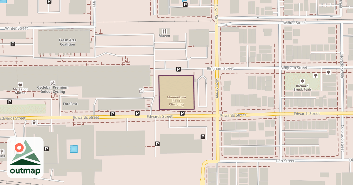 Map of Momentum Rock Climbing
