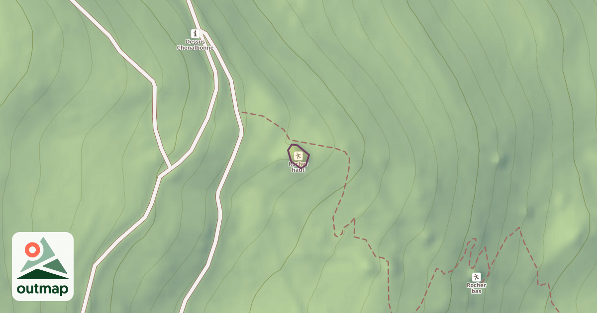 Map of Rocher haut