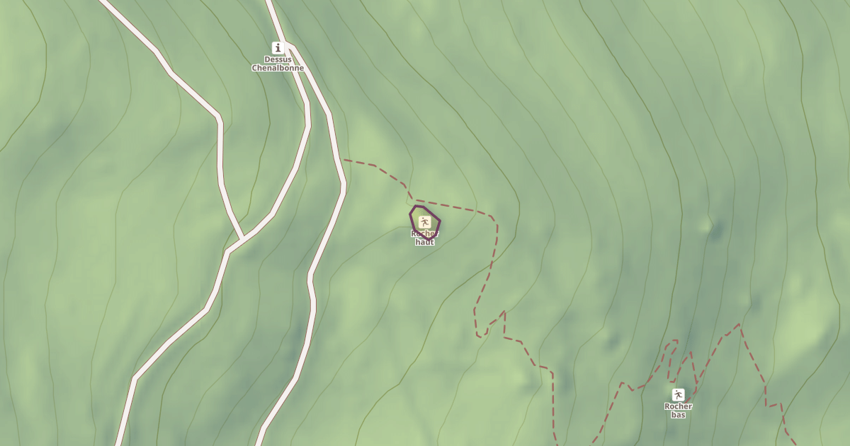 Map preview of Rocher haut