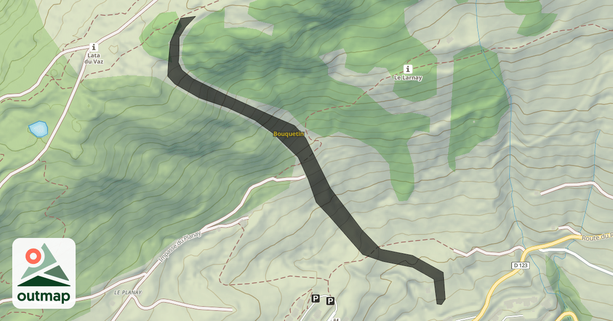 Map of Bouquetin