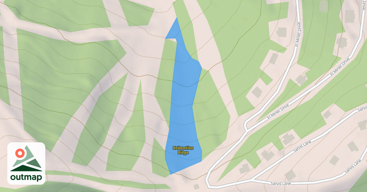 Map of Redemtion Ridge