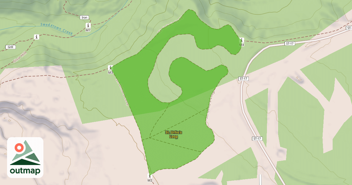 Map of St. Urho's Loop