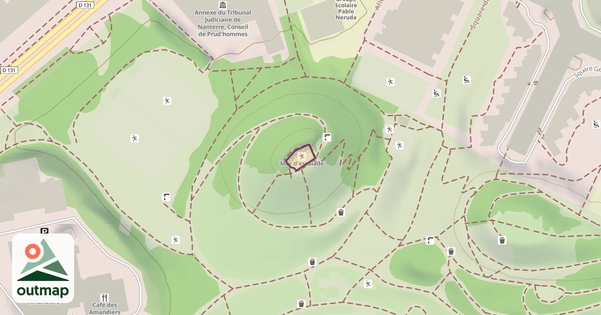 Map of Mur d'escalade