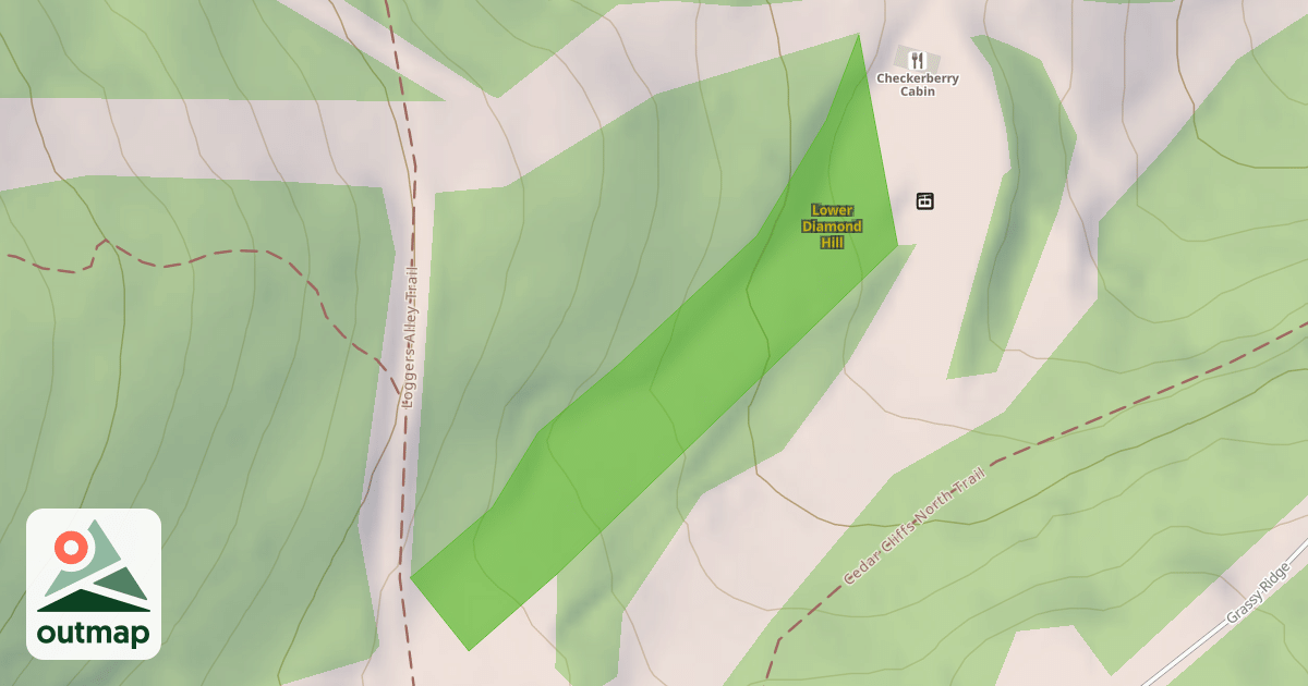 Map of Lower Diamond Hill