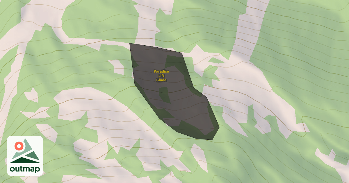 Map of Paradise Lift Glade