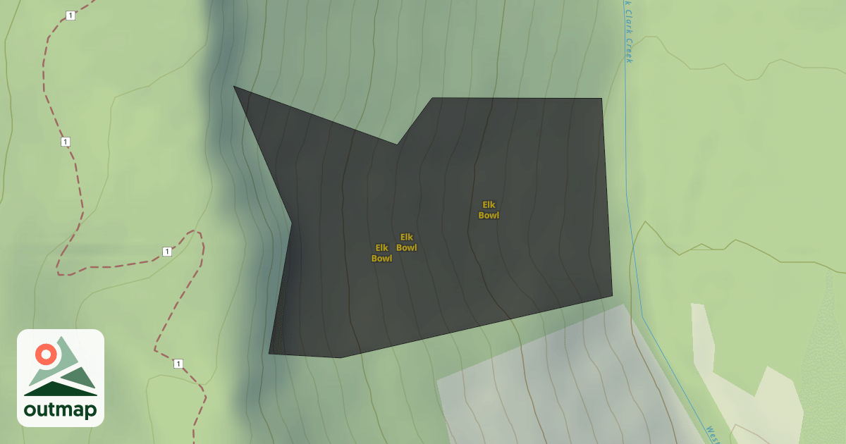 Map of Elk Bowl