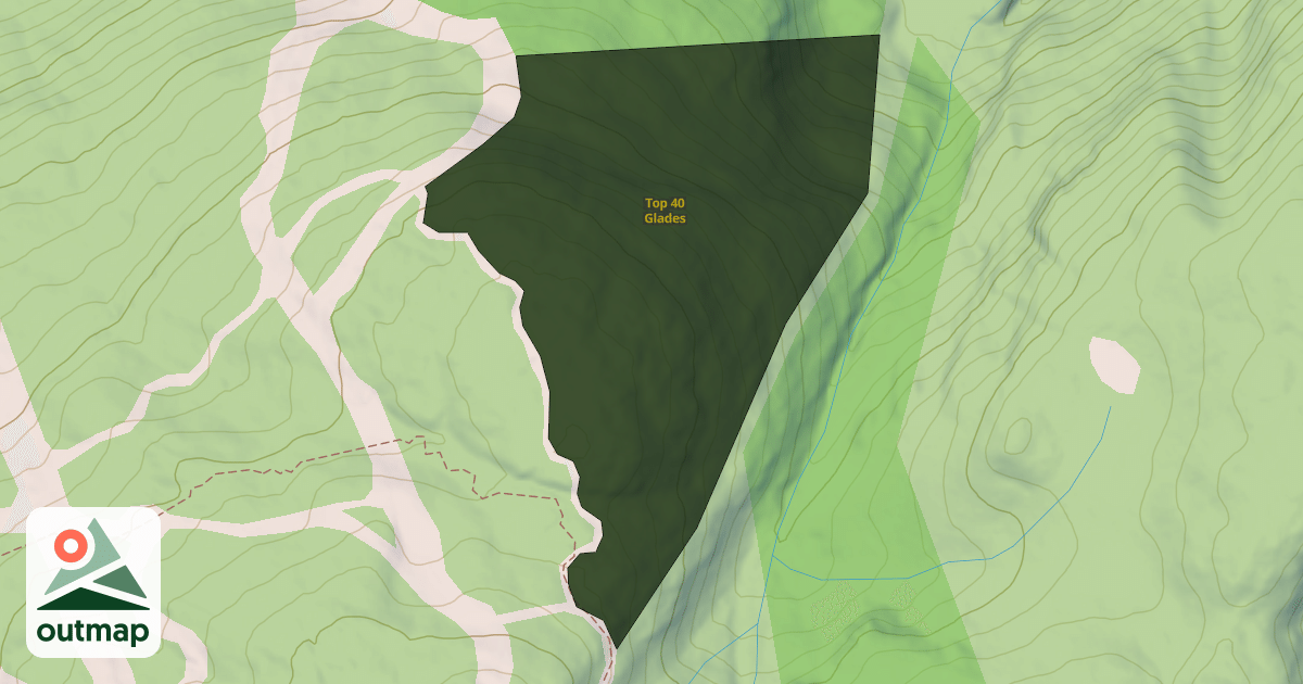 Map of Top 40 Glades