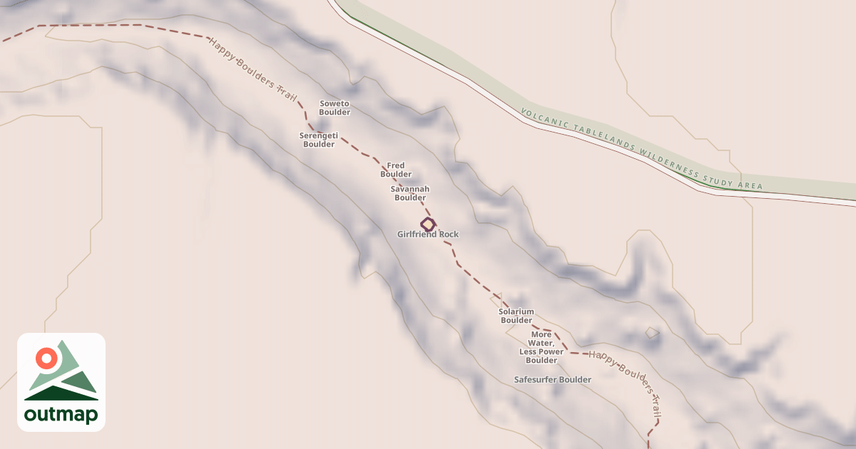 Map of Girlfriend Rock