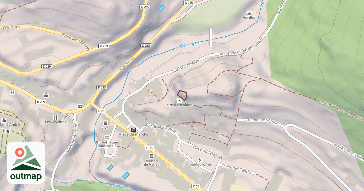 Map of Mur d'escalade