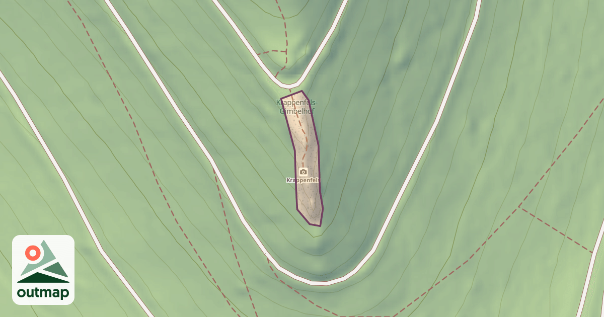 Map of Krappenfels-Gimbelhof