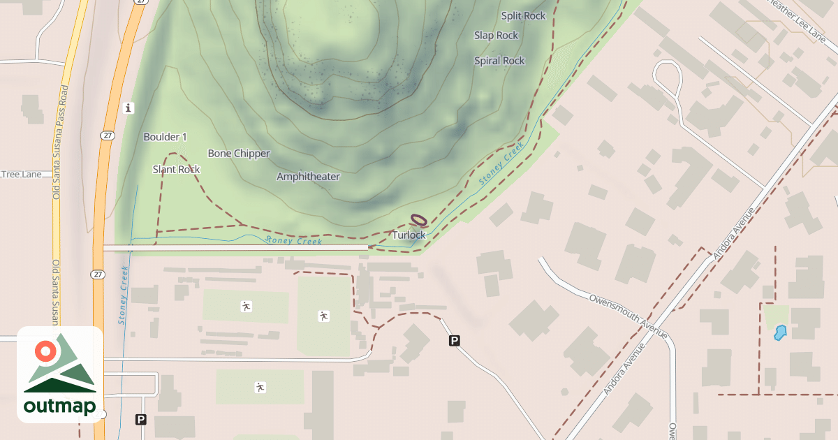 Map of B1 Boulder