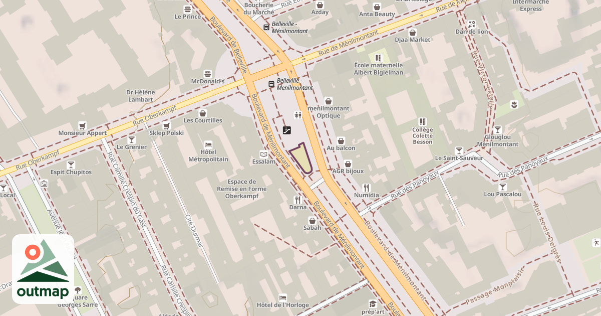 Map of Jardin Jane Avril