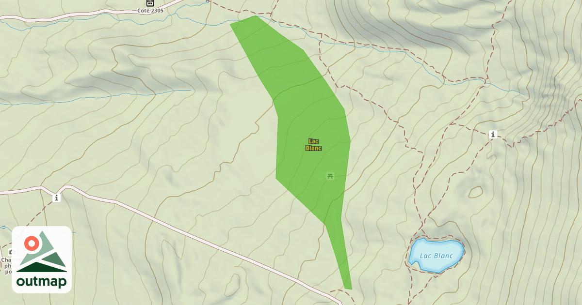 Map of Lac Blanc