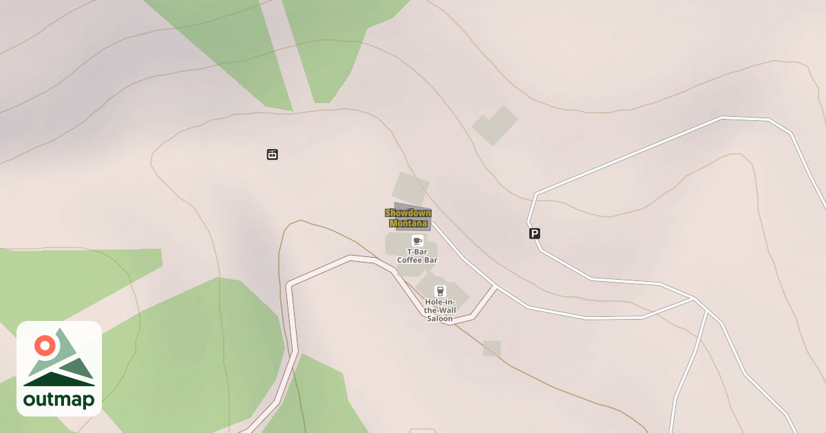 Map of Showdown Montana