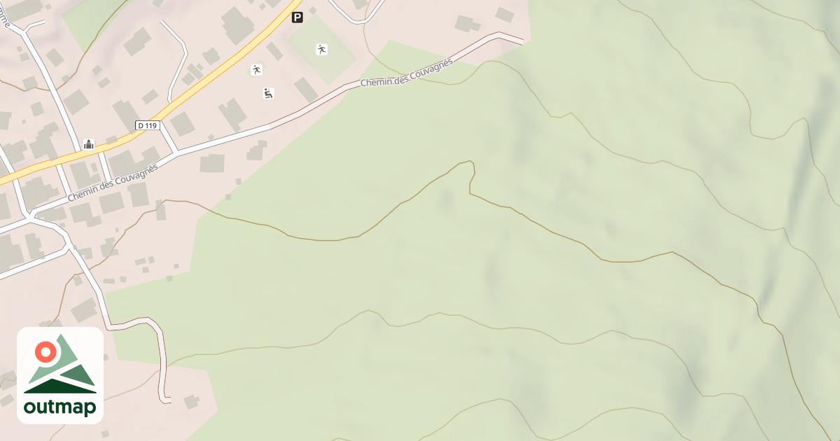 Map of Espace luge