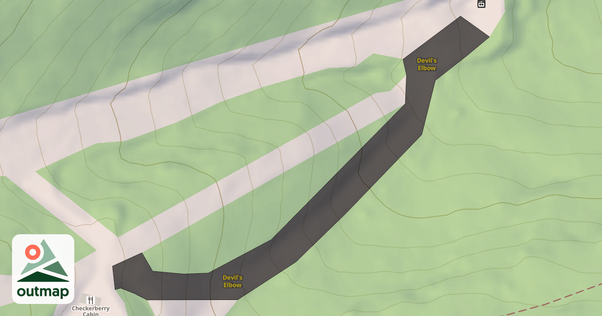 Map of Devil's Elbow