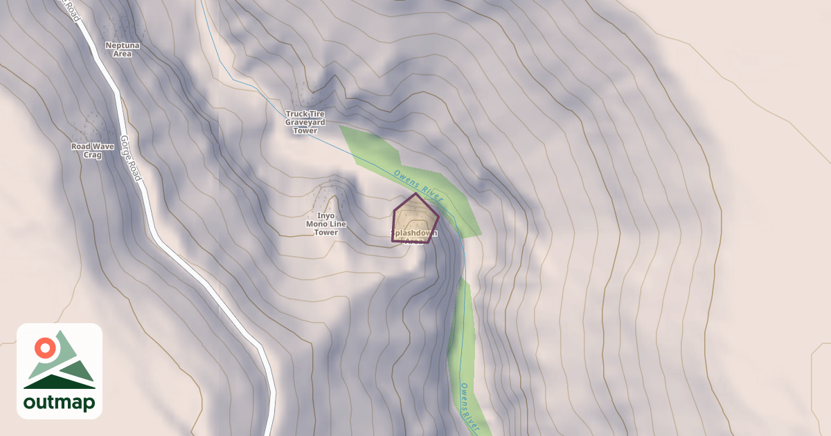Map of Splashdown Area