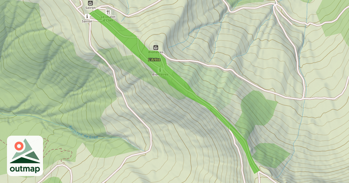 Map of L'Arête