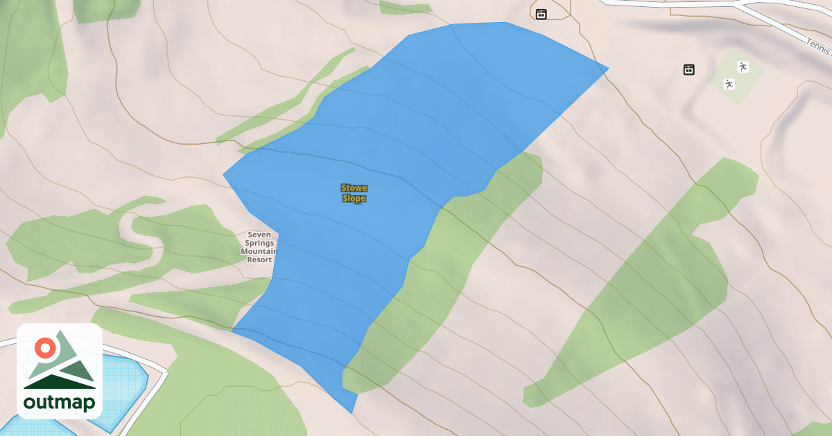 Map of Stowe Slope