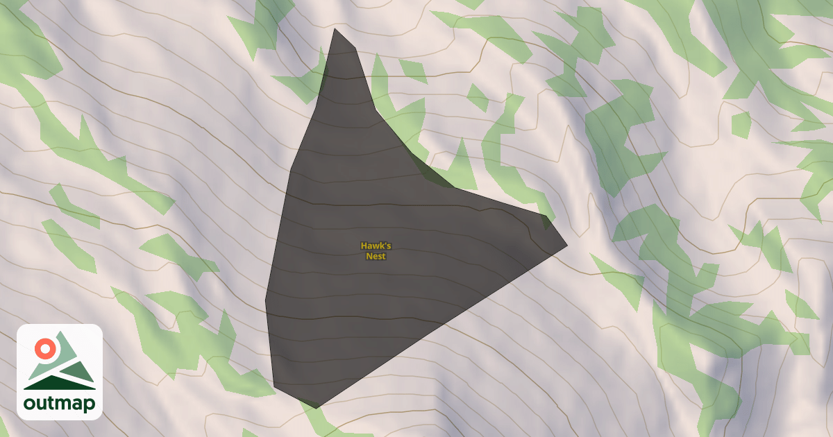 Map of Hawk's Nest