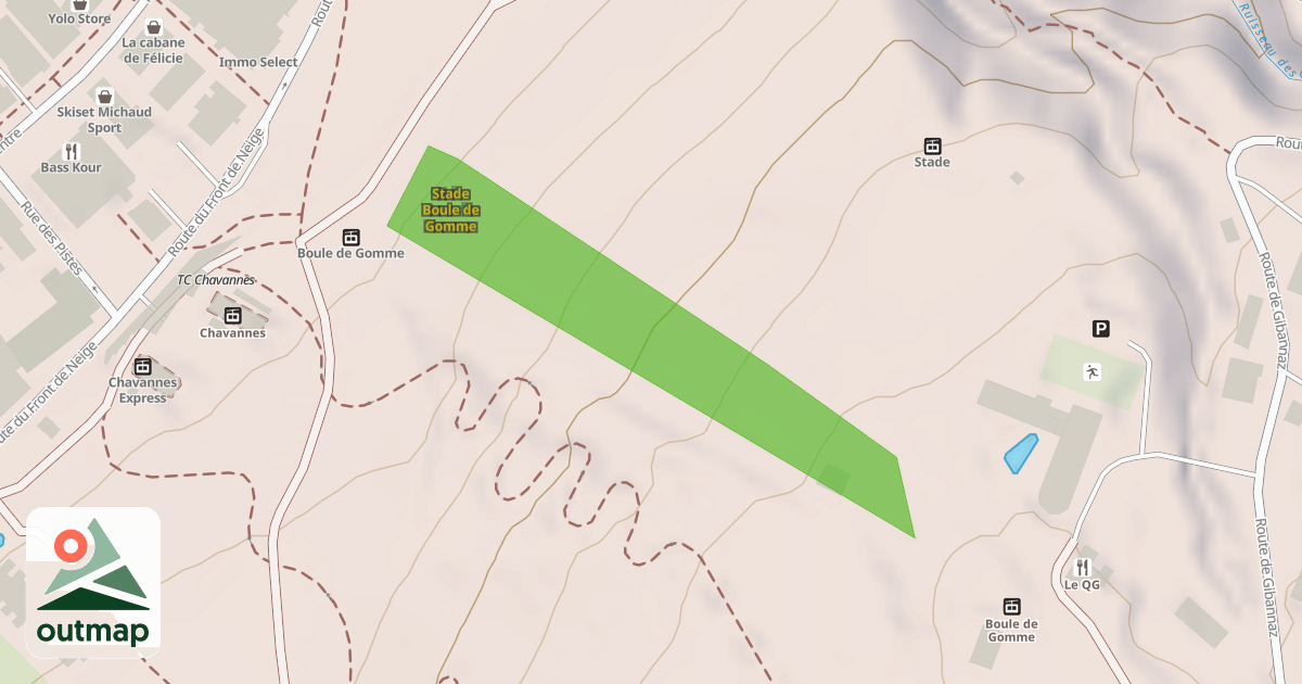 Map of Stade Boule de Gomme