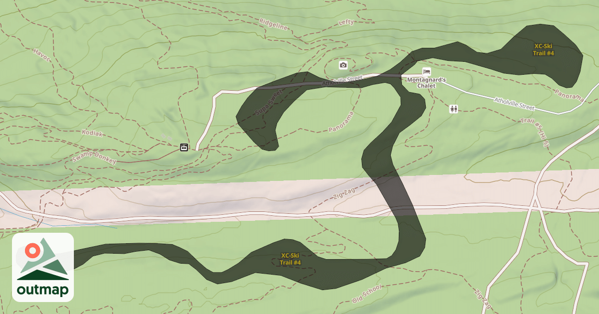 Map of XC-Ski Trail #4