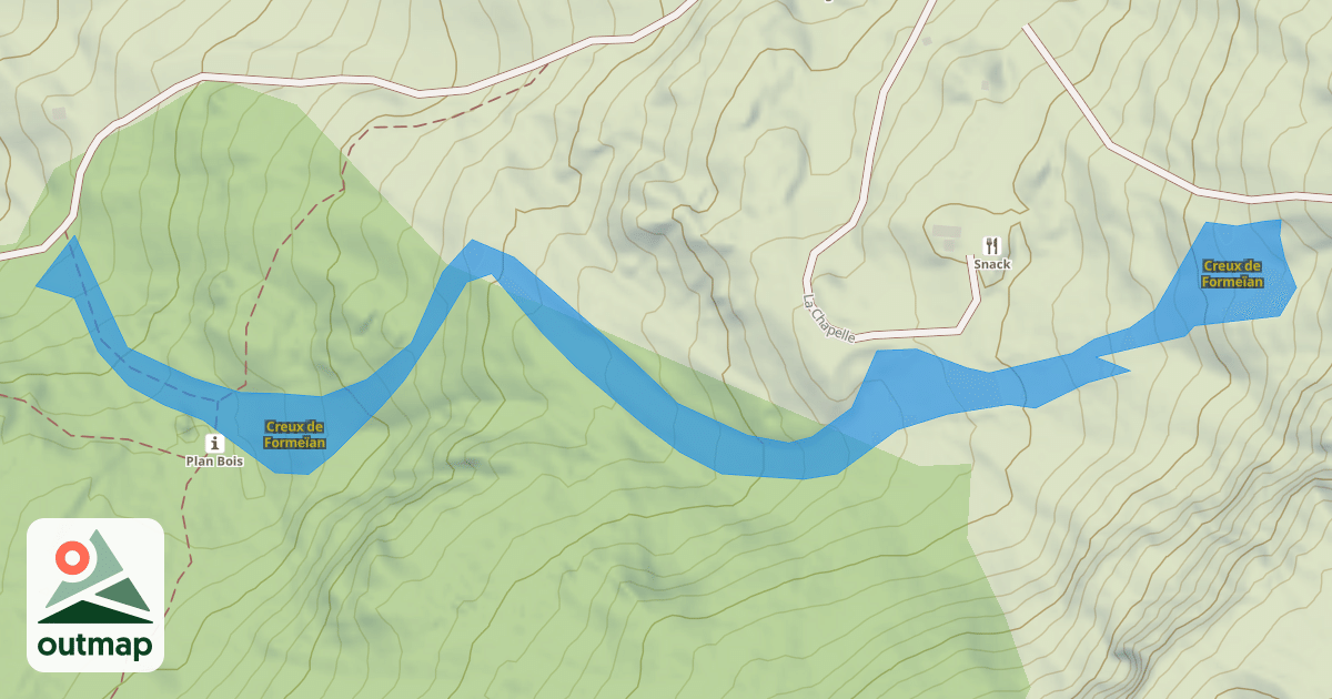 Map of Creux de Formeïan