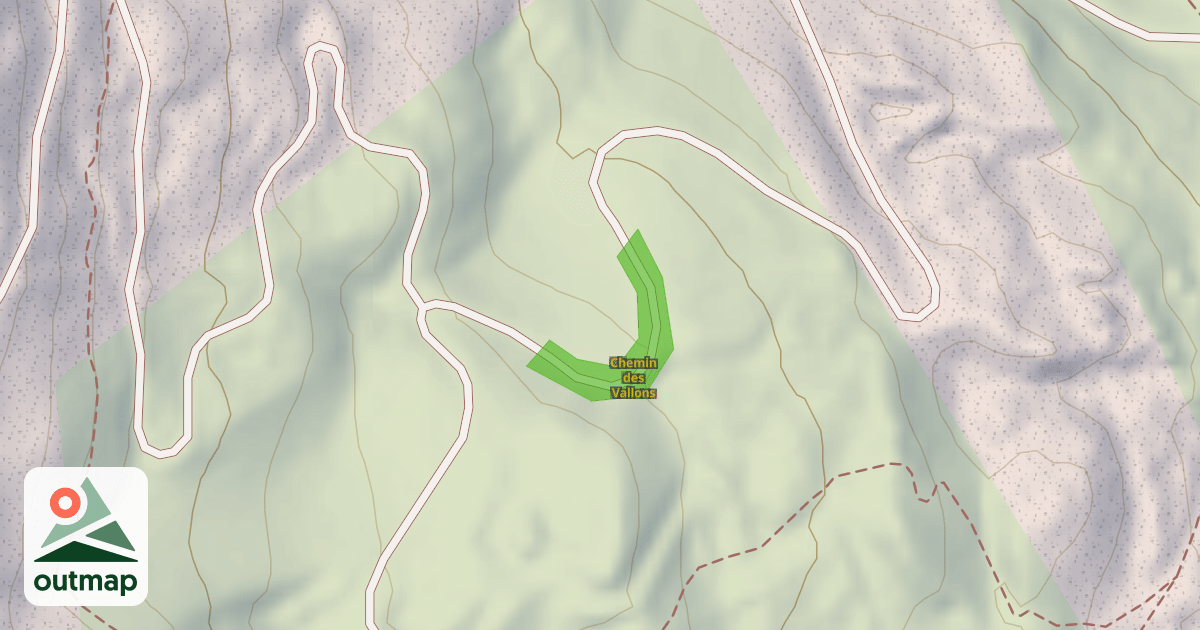 Map of Chemin des Vallons