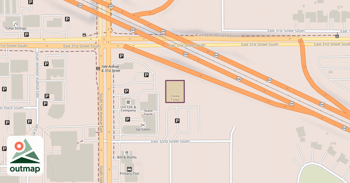 Map of Climb Tulsa