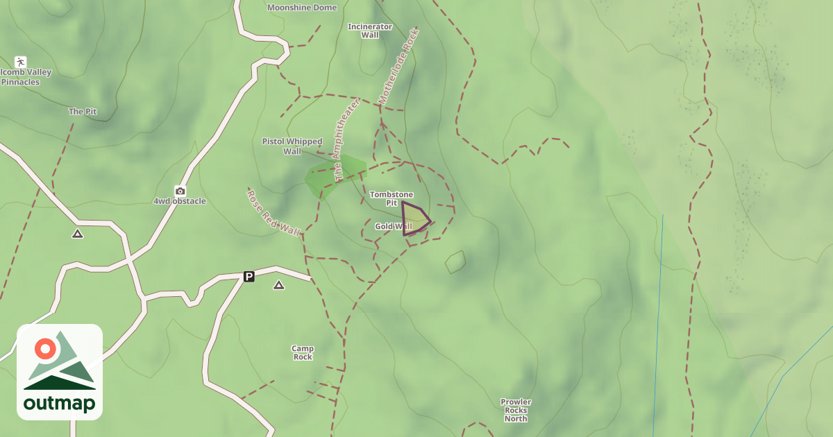 Map of Coyote Crag