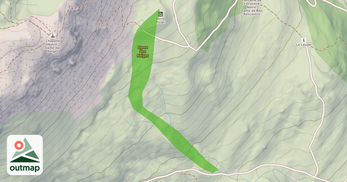 Map of Dame des Neiges