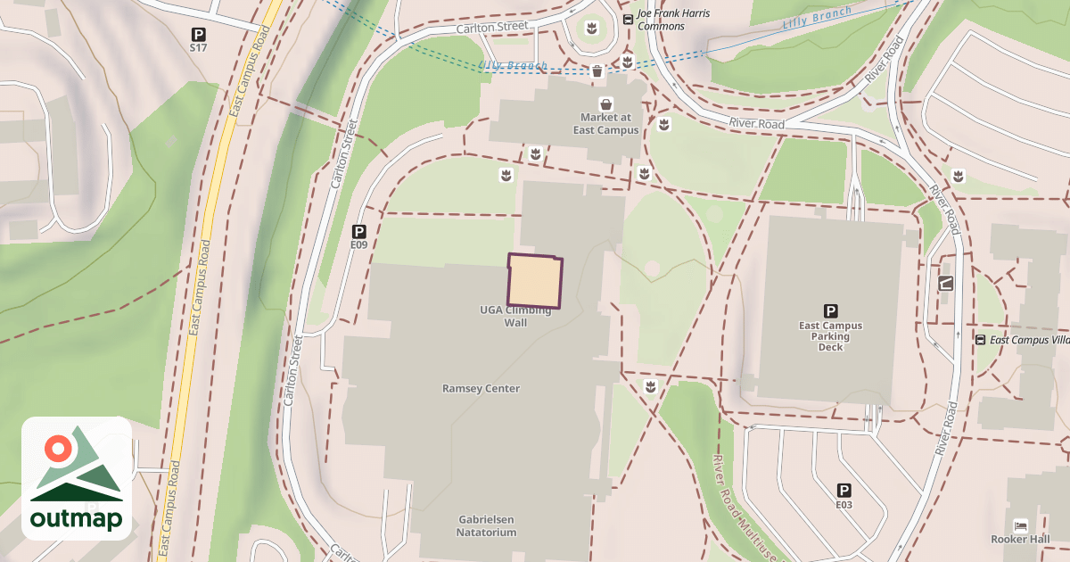 Map of Bouldering Courtyard