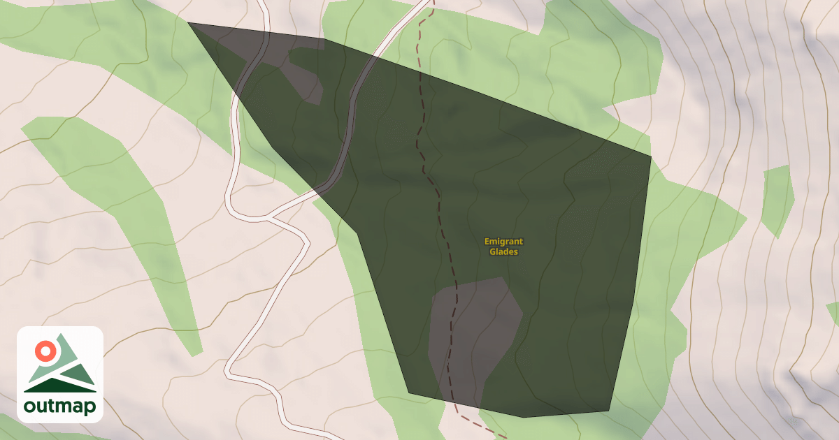 Map of Emigrant Glades