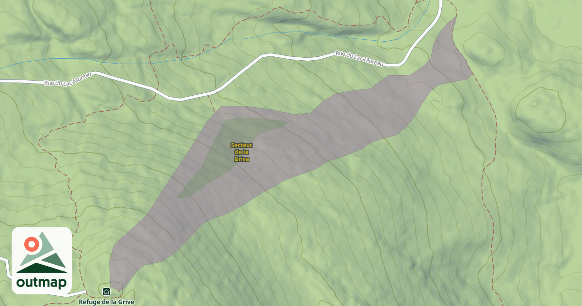 Map of Secteur de la Grive