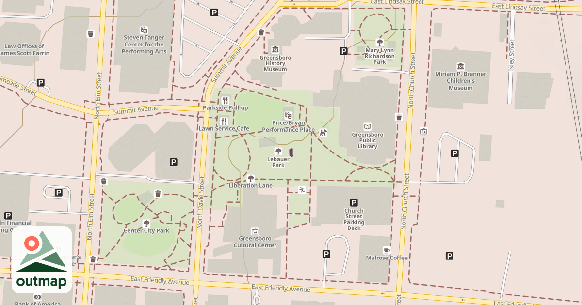 Map of LeBauer Park
