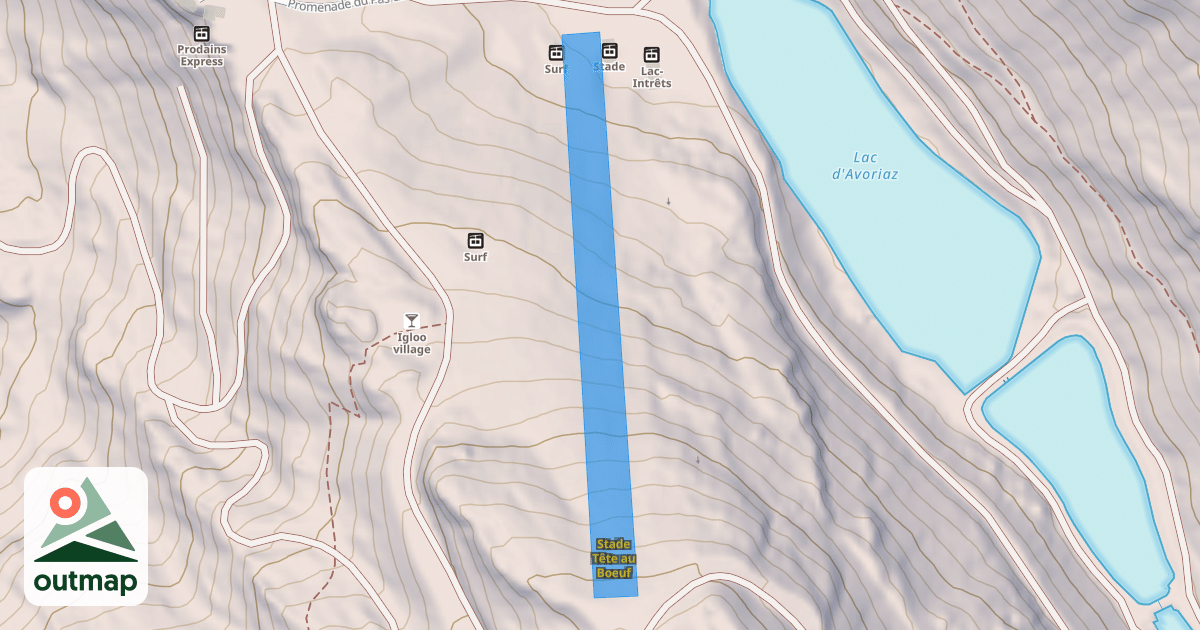 Map of Stade Tête au Boeuf