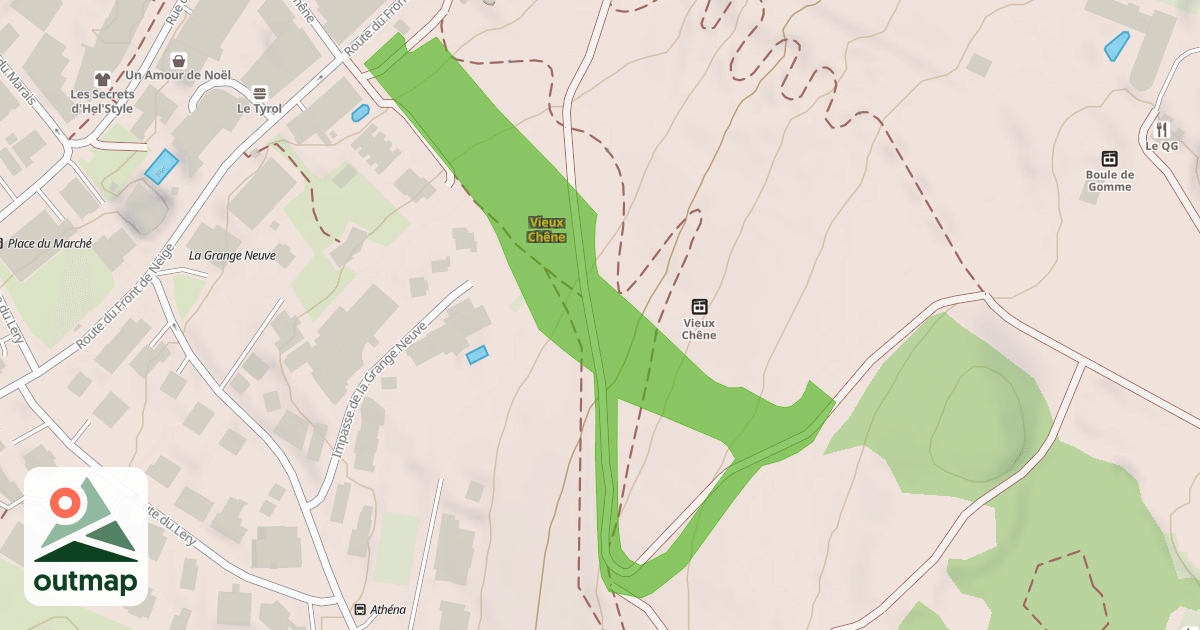 Map of Vieux Chêne