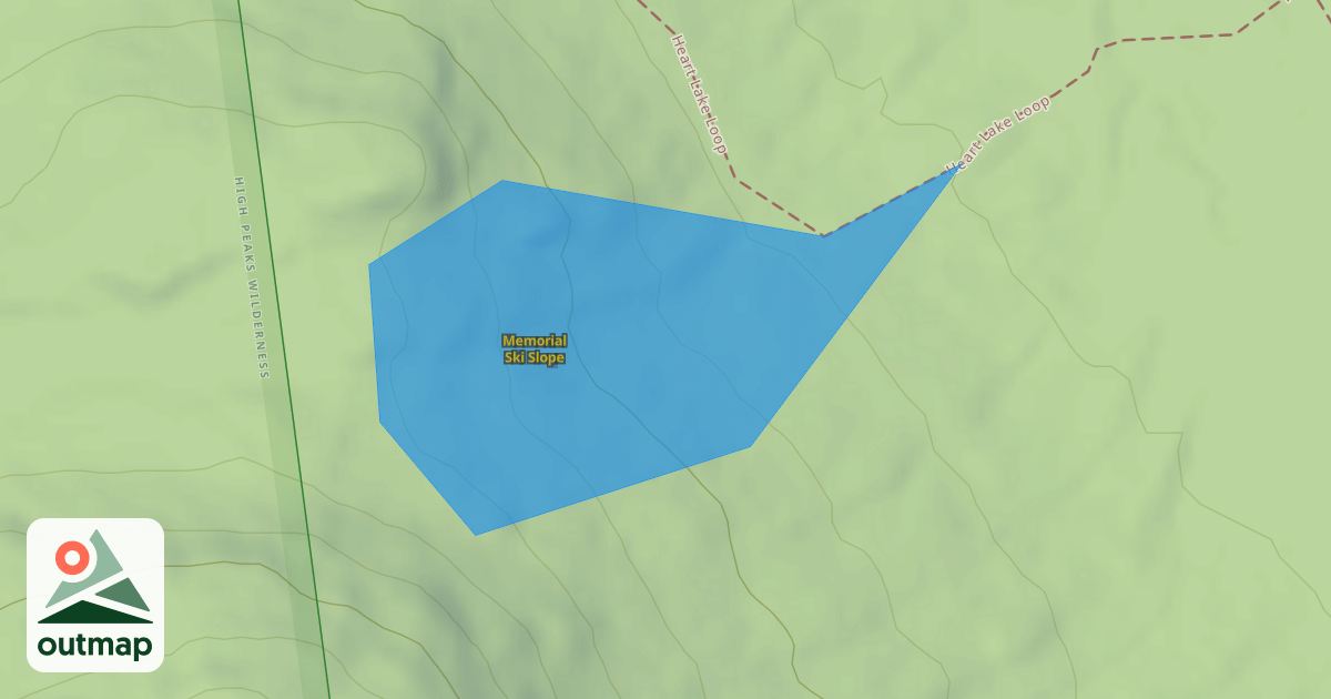Map of Memorial Ski Slope